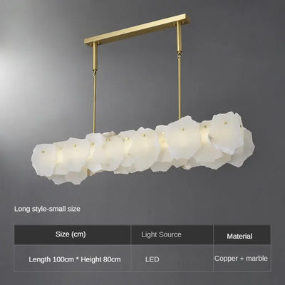 LED Luxury Natural Marble Ceiling Light All Copper Ceiling LED Chinese Living Room Dining Room Light Bedroom Lighting Fixtures