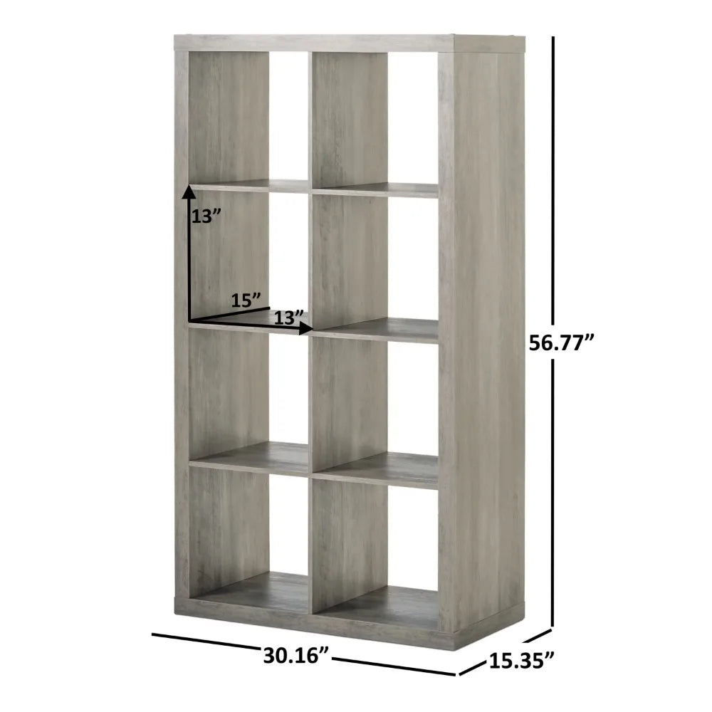 Bookshelf Furniture 8-Cube Storage Organizer Library Shelf Modern Living Room Furniture Librero Bookcase & Magazine Racks Home