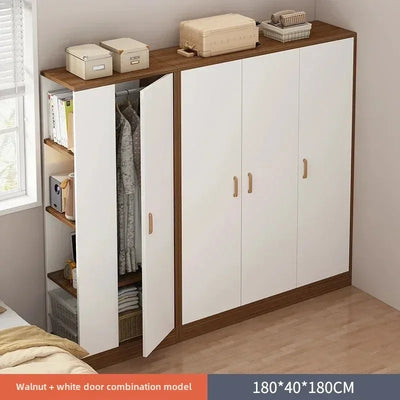 Wood Wardrobes Multifunction Storage Bedroom Designer Cupboard Clothes Drawer Vestidores Furniture