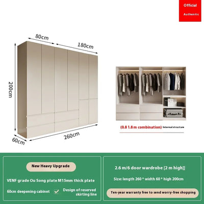 Big Cubes Tall Wardrobes Clothes Women Nordic White Cabinets Bedroom Wardrobes Armoire Wooden Guarda Roupas Bedroom Furniture