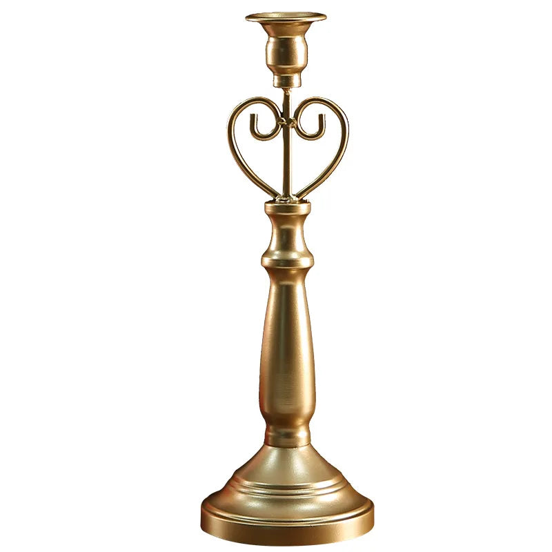 French Retro Candlestick Romantic Candlelight Dinner Home Dining Table Photo Props Candle Holder European Style Ornaments