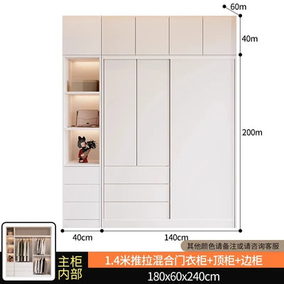 Bedroom Nordic Wardrobes Full Size Partition Storage Cabinet Wardrobes Organizer Apartment Szafa Na Ubrania Home Furniture