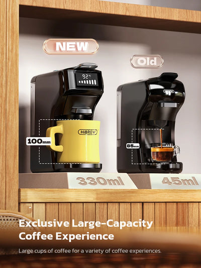 HiBREW 6in1 Capsule Coffee Machine Hot/Cold Multiple Espresso Cafetera Cappuccino Coffee Maker Dolce Gusto Nespresso Powder H1B