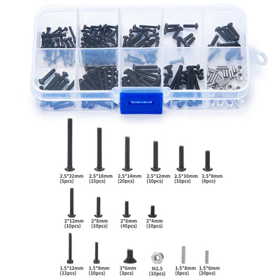 AXSPEED Screws Pins Repair Tools Kit with Storage Box for 1/18 1/24 RC Crawler Car TRX4M SCX24 AX24 FMS FCX24 Repair Parts