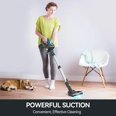 QWINSE Vacuum Cleaner,6in1 Rechargeable Stick Vacuum,Powerful Lightweight Cordless Vacuum Cleaner,Up to 45 Mins Runtime