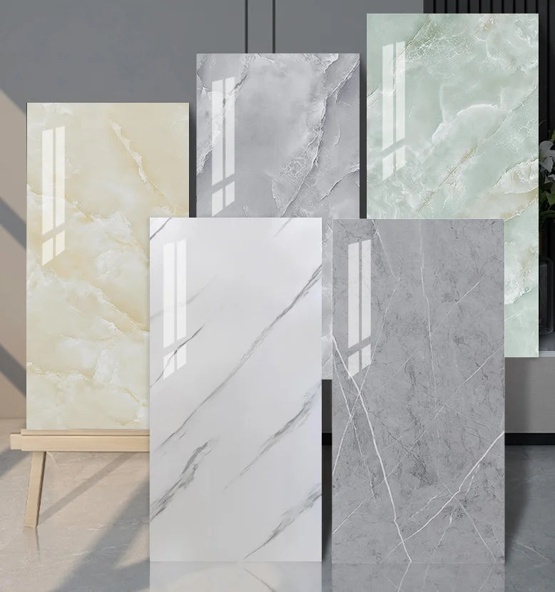 New PVC Simulated Marble Wall Panels Are Waterproof Peeled And Pasted With Ceramic Tiles And the Wall Decoration Is hot  Selling