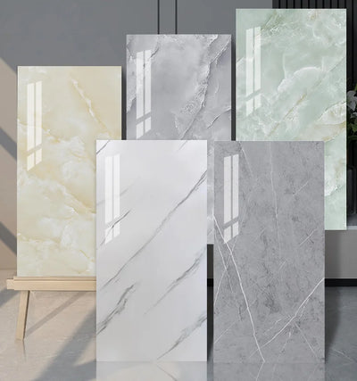 New PVC Simulated Marble Wall Panels Are Waterproof Peeled And Pasted With Ceramic Tiles And the Wall Decoration Is hot  Selling