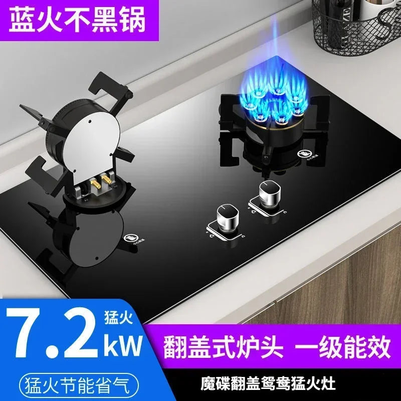 Household Built-in Double Stove Gas Stoves Table Kitchen Kitchens Cookers Countertops Cooker Home Recessed Top Cooktop Hob Panel