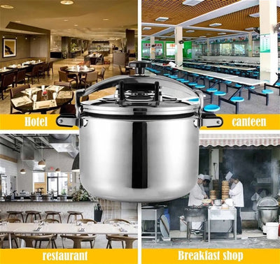 30 Quart olla de presion grande & stainless steel pressure cooker & large steamer cooking pressure canners,safety lock Explosion