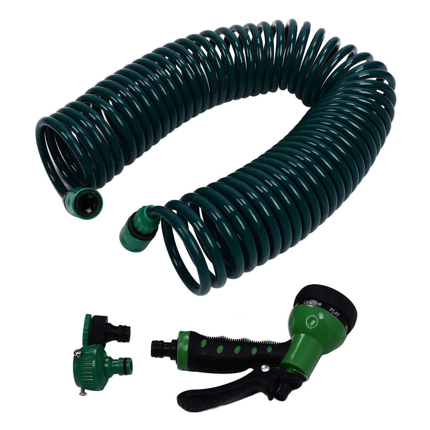 Garden Accessories Coil Garden Water Hose 15m/49.2ft EVA 7 Modes Garden Telescopic Spring Tube for Watering Plants Gardens Lawns