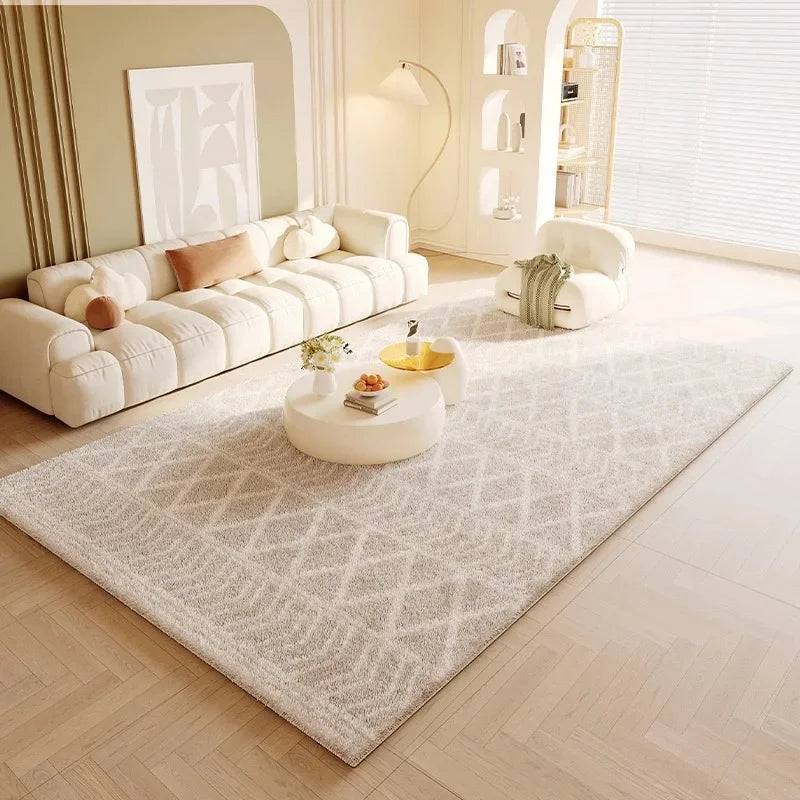 Imitation cashmere cream style living room sofa coffee table rug winter thick bedside blanket bedroom floor mat