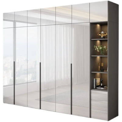 Push Pull White Wardrobe Luxury Makeup Vanity Large Size Bedroom Drawer Clothes Oganizers Closet Vertical Vestidor Furniture