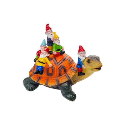 1Pc, Garden Dwarf Turtle Statue Courtyard Art Resin Statue Decoration Outdoor Garden and Courtyard Lawn