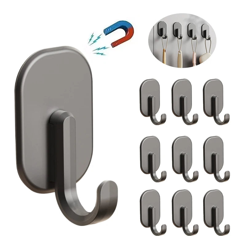 1/5/10PCS Strong Magnetic Hooks Kitchen Key Magnetic Hook Fridge Multi-Purpose Storage  Hooks Bathroom Hangers Home Supplies