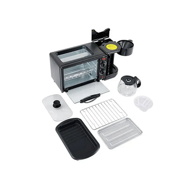 Coffee Maker Breakfast Machine Oven Bread Machine Toaster Toaster Oven 3 in 1 Breakfast Maker Pizza Maker Cooking