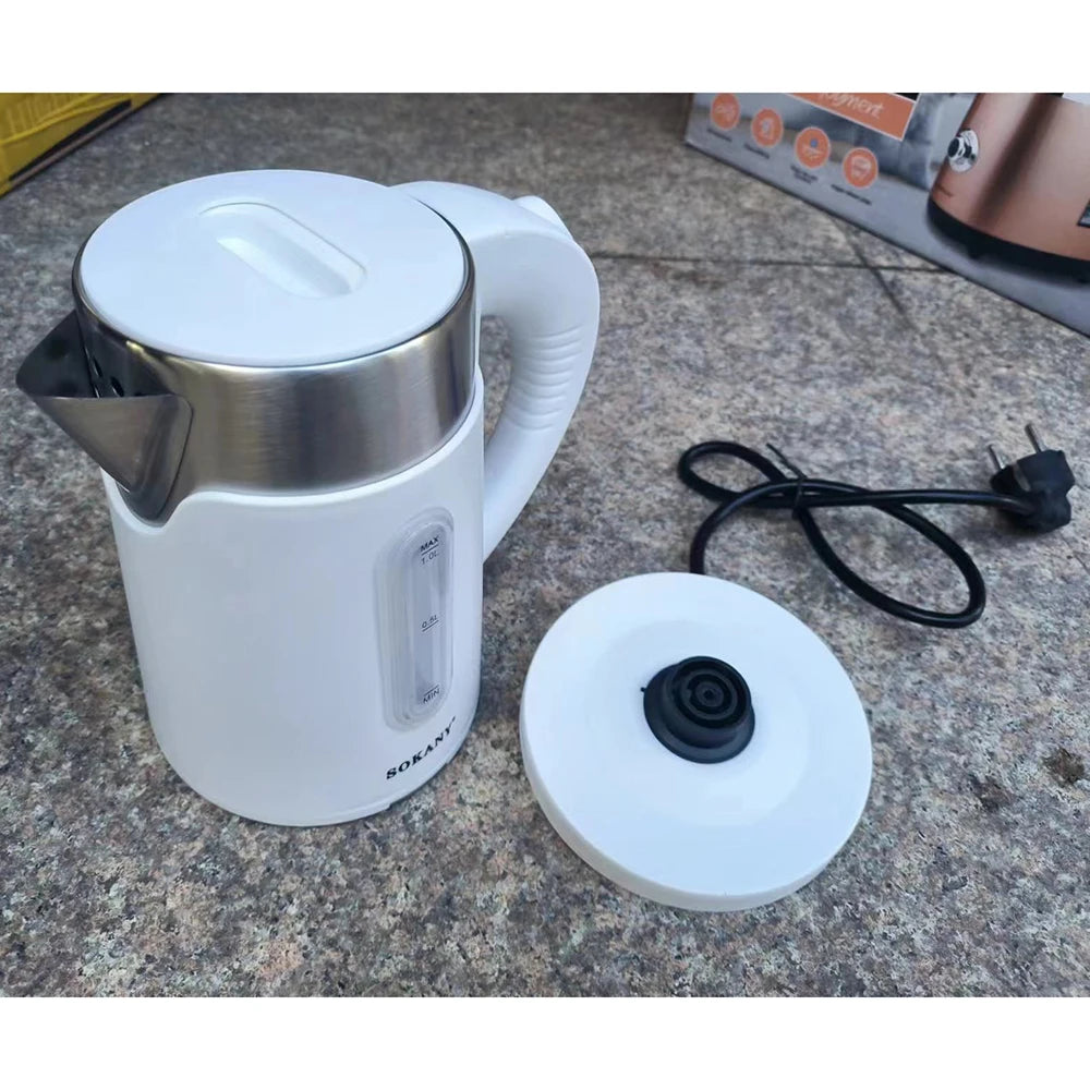 1L Electric Kettle for Travel, Home Hot Water Pot, Portable Electric Kettle Teapot, 1200W Fast Boiling, Automatic Power off