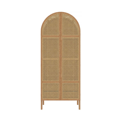 Rattan wardrobe Japanese solid wood wind home storage B & B hotel home storage wardrobe