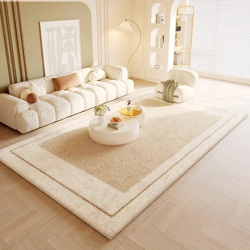 Imitation cashmere cream style living room sofa coffee table rug winter thick bedside blanket bedroom floor mat