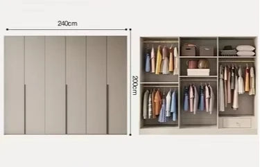 Cosmetics Nordic Wardrobe Modern Luxurious Storage Partitions Wardrobe Clothes Organizer Szafy Do Sypialni Bedroom Furniture