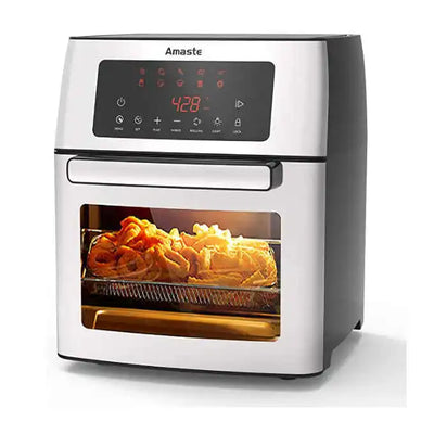 Nuwave Brio 15.5Qt Air Fryer Rotisserie Oven, X-Large Family Size, Powerful 1800W, 4 Rack Positions,Temp Controls