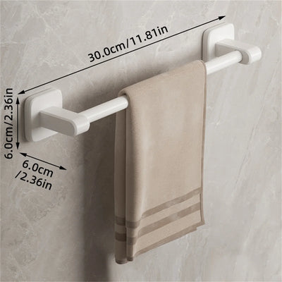 Self-adhesive Home Bathroom Towel Rack Without Drilling Wall Mounted Towel Holder Kitchen Bathroom Storage Rack Shelf