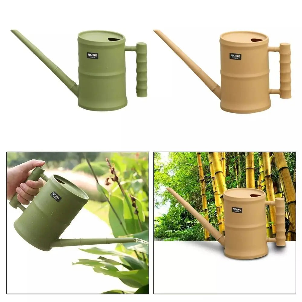 Chinese Style Large Capacity Watering Can Bamboo Tube Long Spout Water Spray Can Watering Can Bottle