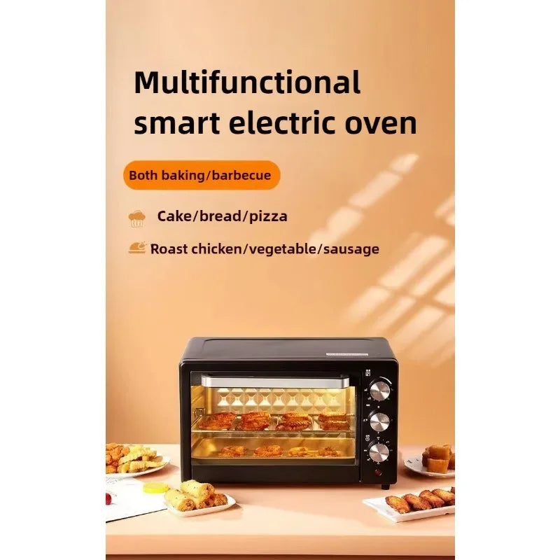 Electric Multi-function OVEN Intelligent Bread Baking Grill Oven All-in-one Temperature Control Household Large-capacity Oven