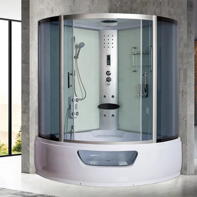 New Luxury Corner Massage enclosed steam shower room sauna combos shower cabin