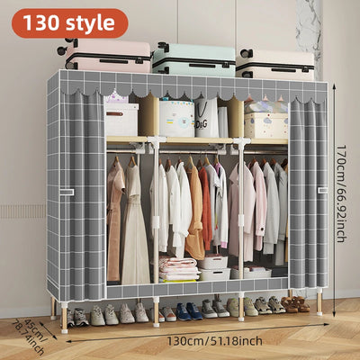 Assembled wardrobe, family bedroom rental house, durable economy, simple wardrobe