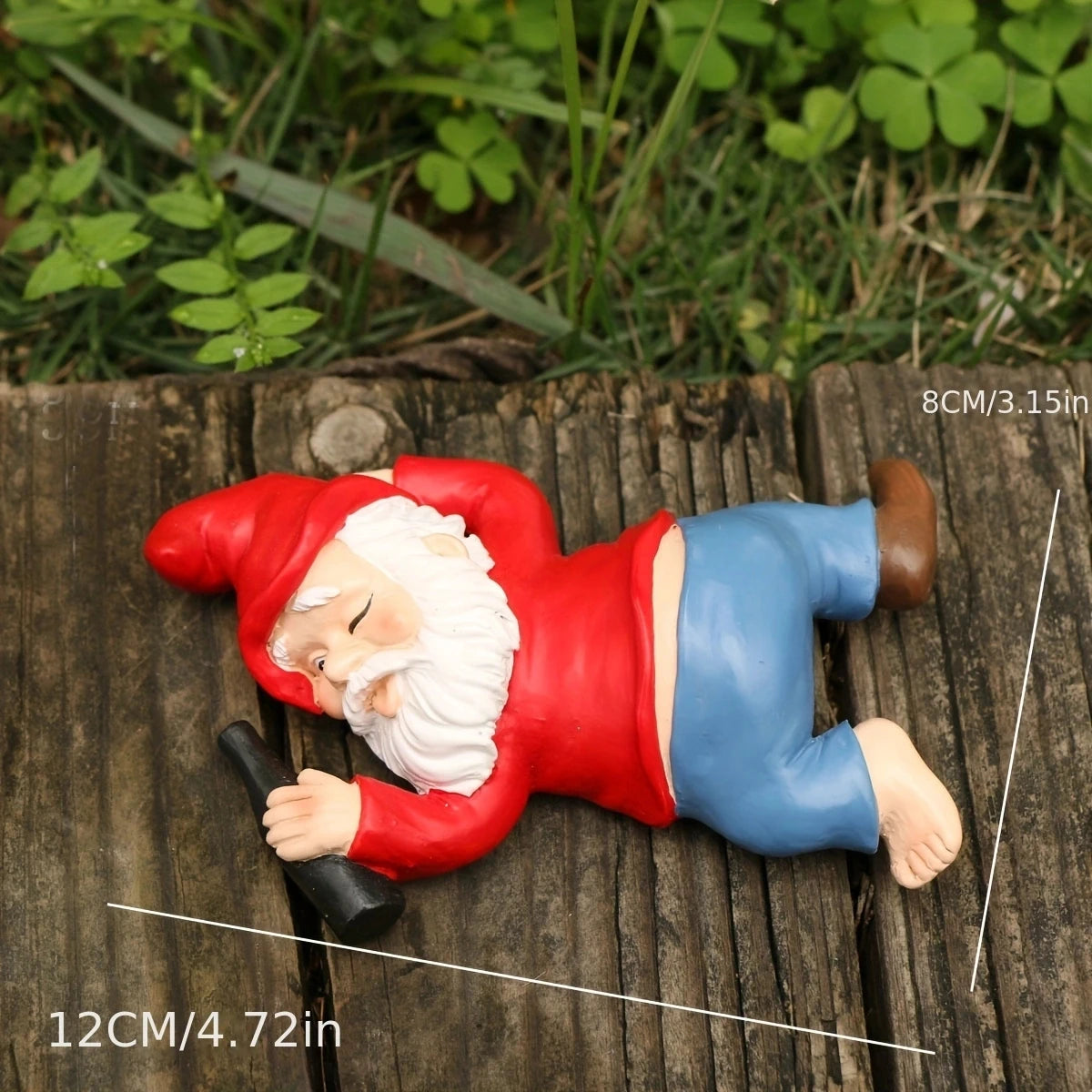 1 Piece Whimsical Drunken Dwarf Garden Gnomes -ArtDeco, No-Power Fairy-Themed Outdoor Statues, Perfect forYard Celebrations & De