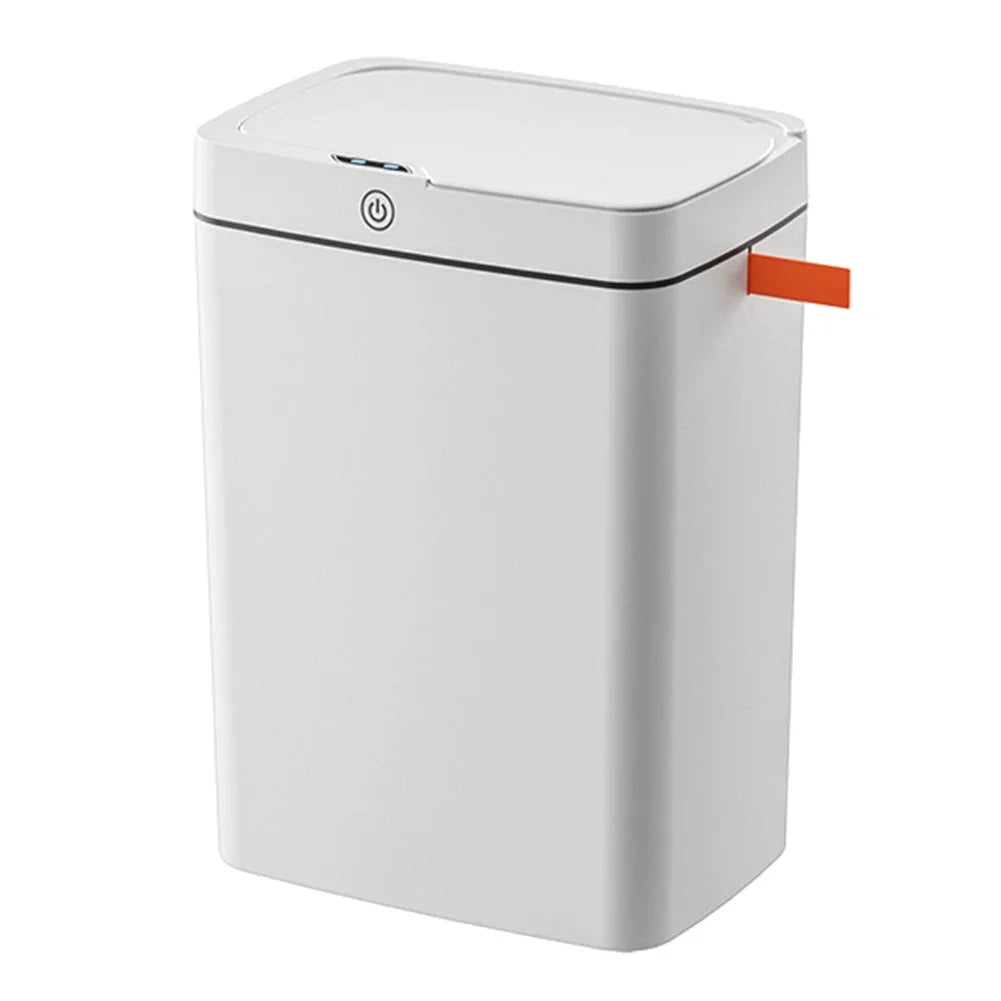 Smart Garbage Bin IPx5 Waterproof Smart Wastebasket Moisture-Resistant Infrared Induction USB Charging with Lid for Home Kitchen