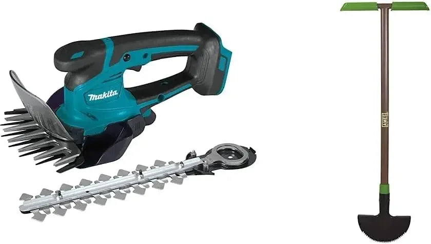 Makita XMU04ZX 18V LXT® Lithium-Ion Cordless Grass Shear with Hedge Trimmer Blade, Tool Only & AMES 2917200 Saw-Tooth Border Edg