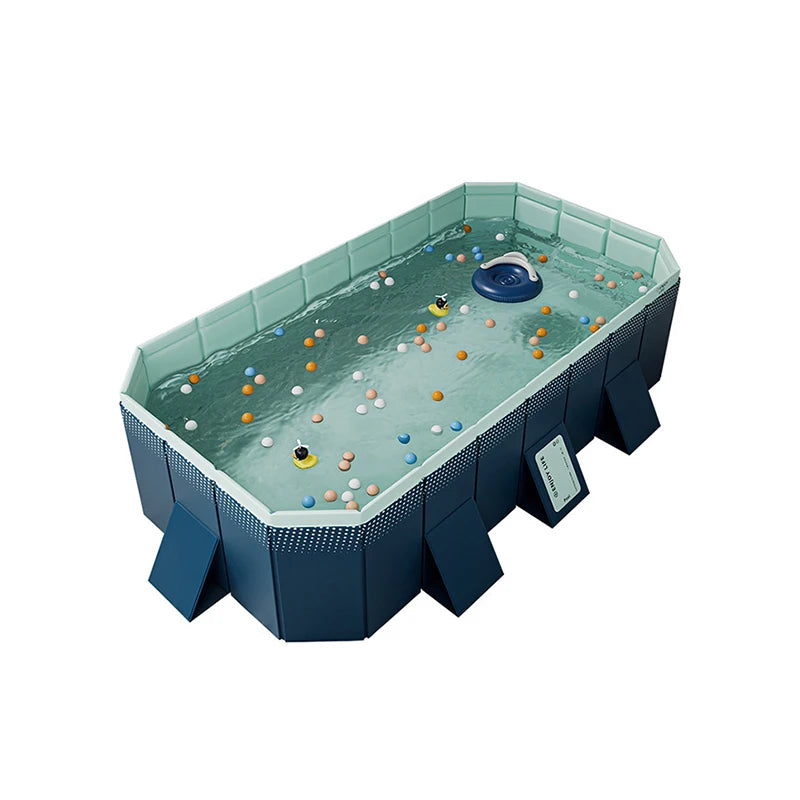 1.6-3M Swimming Pool Foldable Frame Paddling Pools Thickened Wear-Resistant Outdoor Non-Inflatable  Summer Water Game For Family