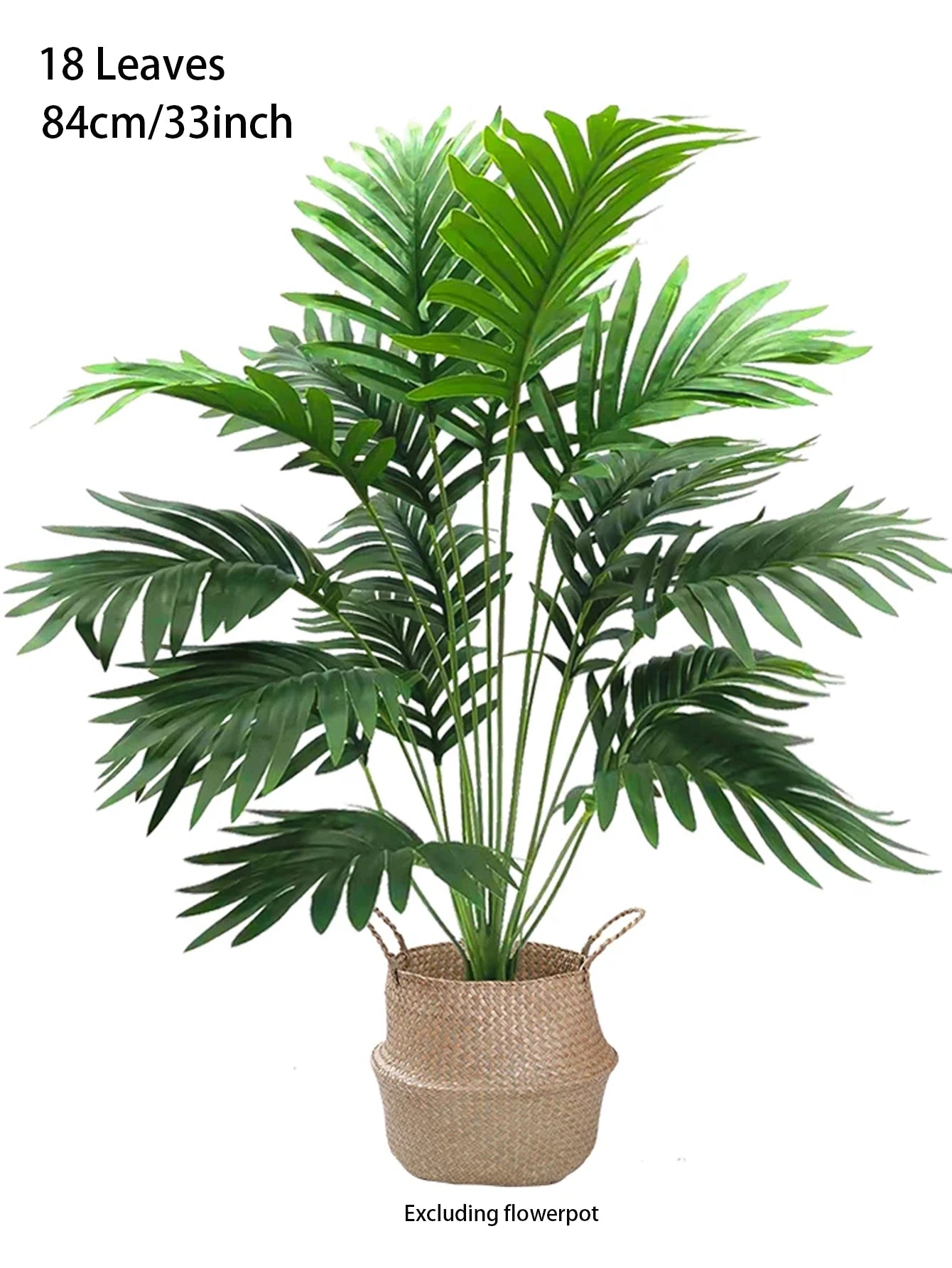 1pc 24Leaves Artificial Palm Plants Leaves Faux Turtle Leaf Fake Monstera Tropical Large Palm Tree Leaves Outdoor Imitation Leaf