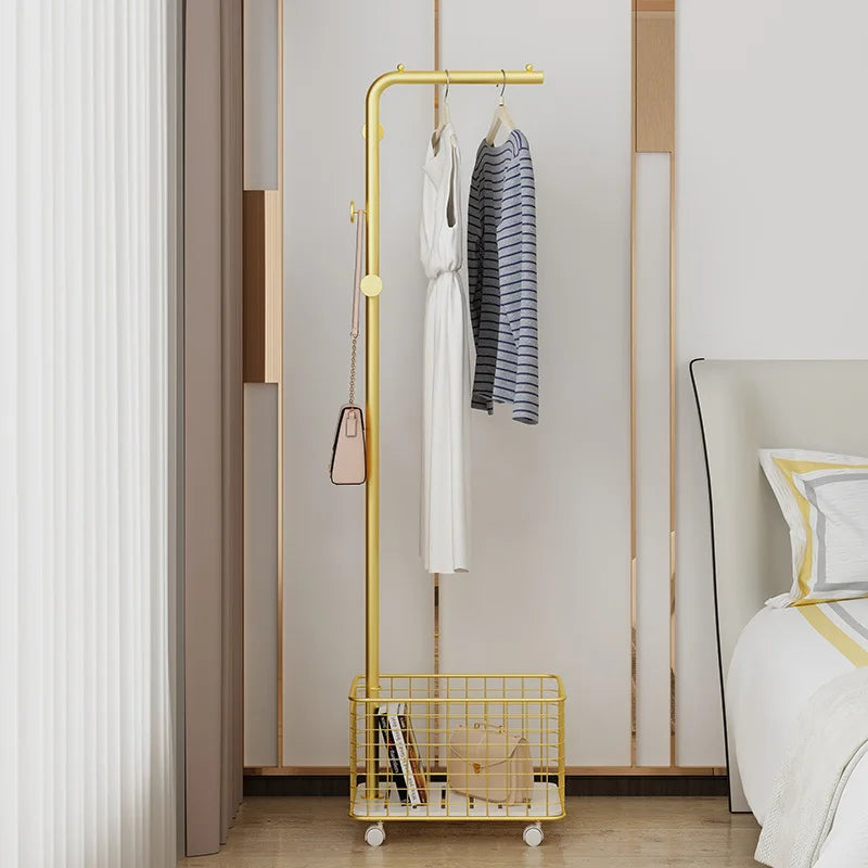 Stand Coat Rack Clothes Hangers Modern Hallway Nordic Bags Design Coat Rack Decorative Golden Ripiano Home Furniture YYY30XP