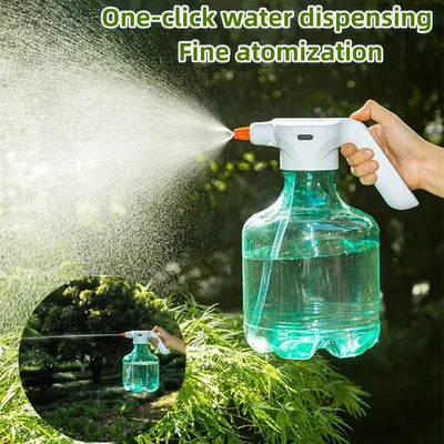 Electric Watering Kettle 3L Two Spray Modes/C-Interface Charging Adjustable Sprinkler Cleaning Disinfecting Sprayer Gardening