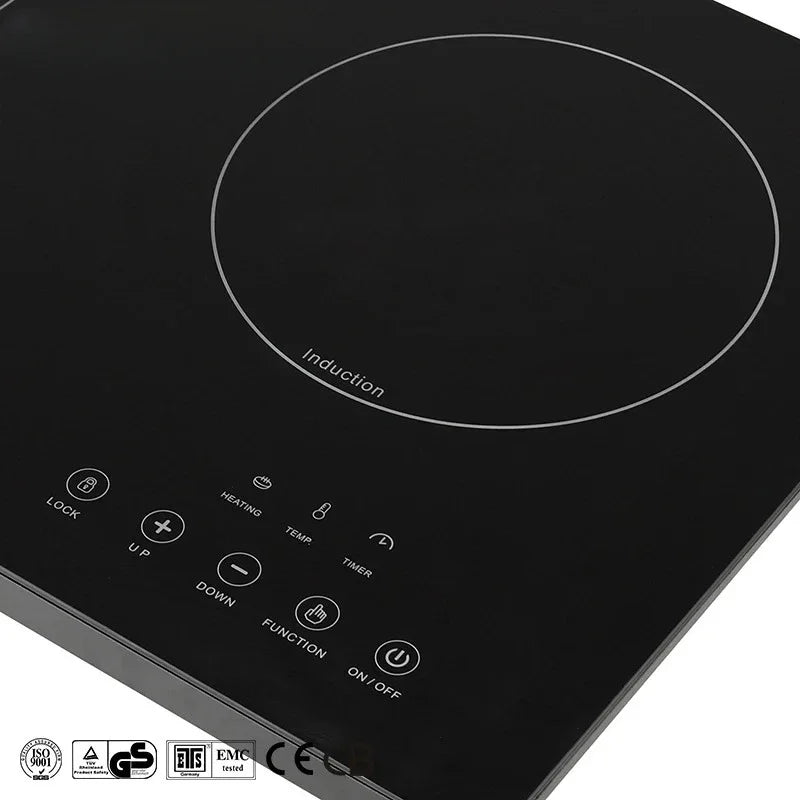 2 Heads Electric Cooker 2200W Stove 85-280V Double Burner Induction Hob Cooktops