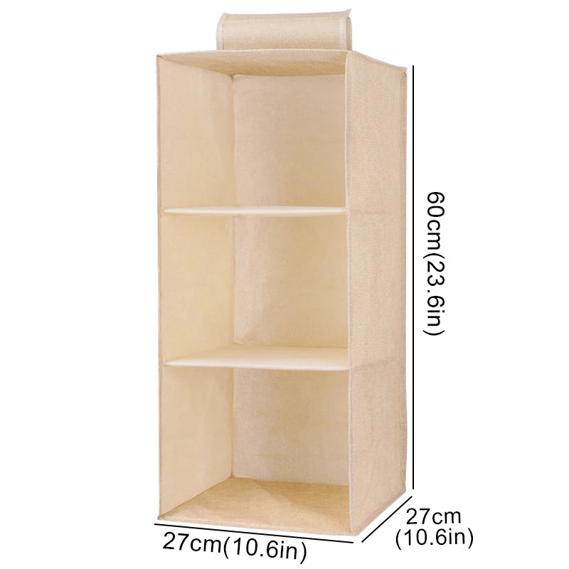 New creative household clothes hanging drawer box underwear finishing storage Collapsible Storage Shelves Closet Organizer