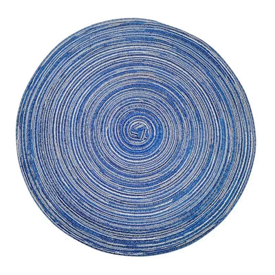 Round Braided Placemat Washable Round Placemats for Kitchen Table Round Table Mats for Party BBQ Christmas Everyday Use