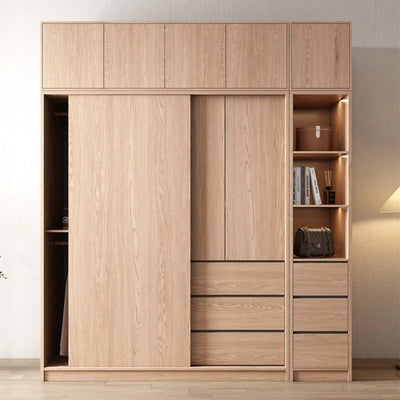 Wooden Luxury Wardrobes Modern Clothes Storage Organizer Wardrobes Apartment Display Mueble Para Colgar Ropa Furniture Bedroom