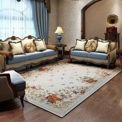 American Living Room Carpet Fashion Luxury IG Bedroom Soft Rug Large Area Floral High-end European Coffee Table Mats Ковер Tapis