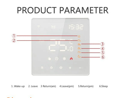 Tuya Smart Home Wifi Heating Thermostat  Warm Floor Thermostat 220V Digital Temperature Controller Google Home Alexa Smart Life