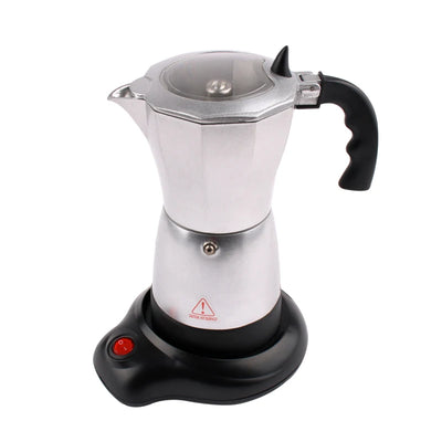 DMWD 300ml Espresso Italian Mocha Maker Aluminum Coffee Percolators Electric Moka Pot Portable Electric Coffee Maker EU Plug