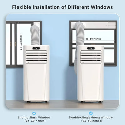 8,000 BTU Portable Air Conditioners Cools up to 350 Sq.ft, Portable AC Unit Built-in Cool, Dehumidifier, Fan Modes