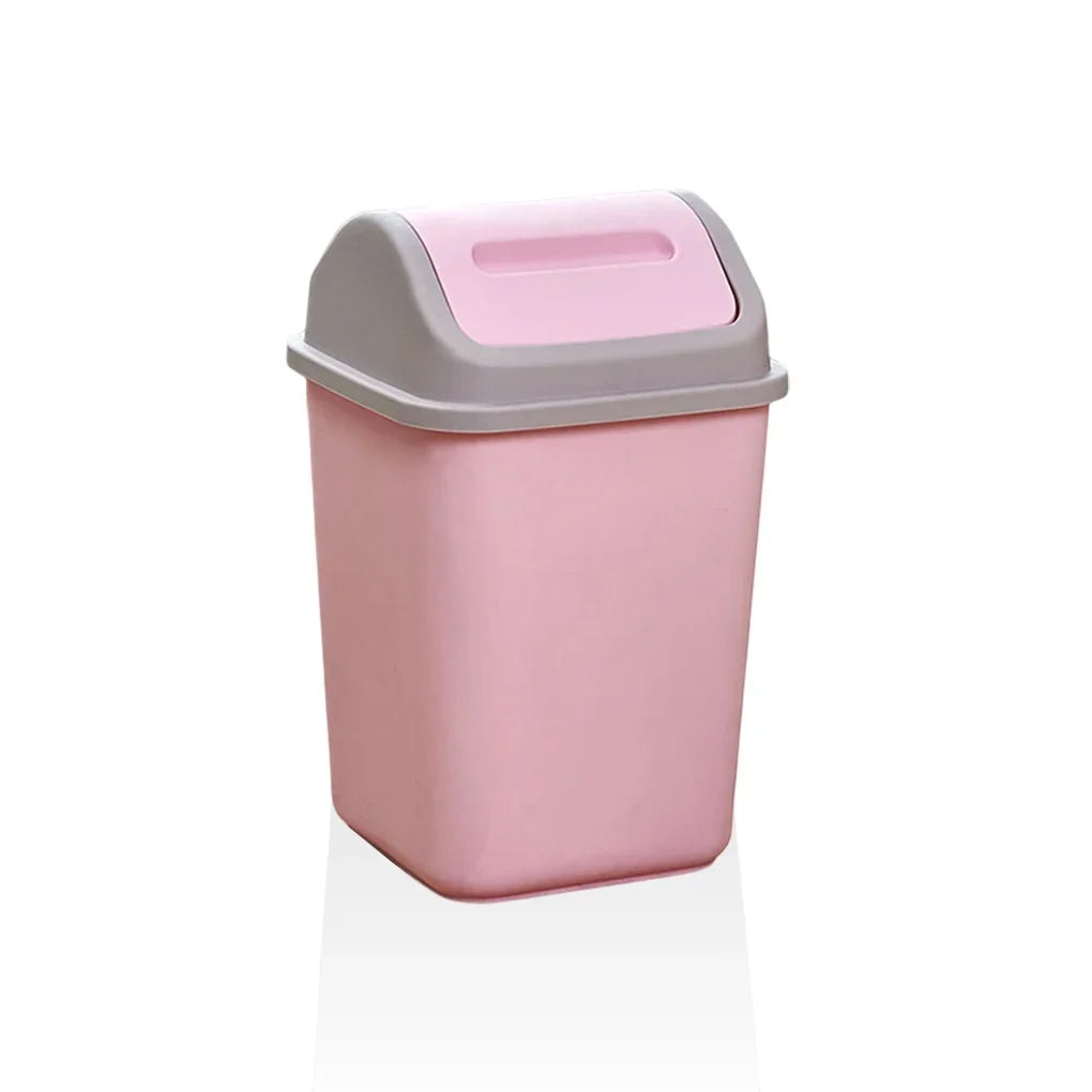 Plastic Swing Lid Classified Bin Home Rubbish Waste Dustbin Kitchen Paper Wastebasket Trash Can