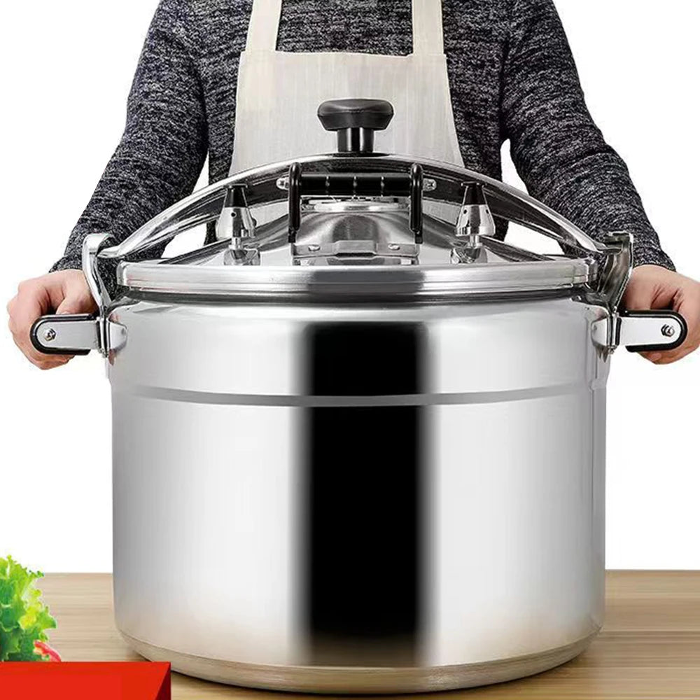 Commercial Large Capacity Pressure Cooker, Stew Pot, Kitchen Cookware, Safety Pan, Induction Cooker, 9-60L