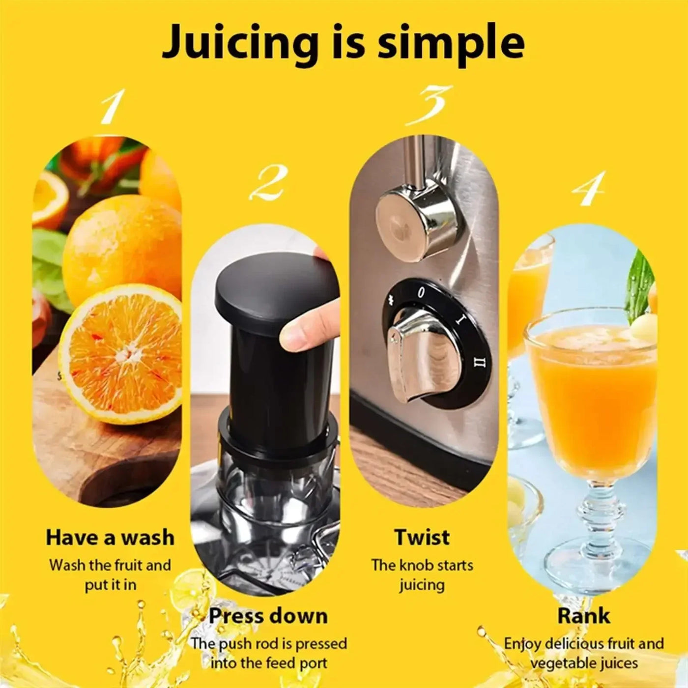 Stainless Steel Fruit Vegetable Centrifugal Juice Extractor Automatic Pulp Ejection Big Mouth Fruits Vegetable Juice Extractor