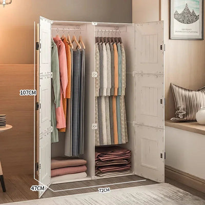 Nordic Minimalist Wardrobe Cupboard Storage Organizer Partitions Bedroom Closet Portable Living Room Muebles Trendy Furniture