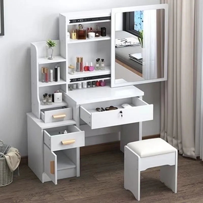 Dressing Table Small Apartment Dresser Modern Makeup Mirror Storage Cabinet 옷장