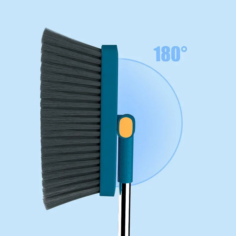 1 Set /2 PCS Vertical Folding Broom And Dustpan Combination Set Household Cleaning Tools Soft Fur Non-viscous Sweeping for Broom